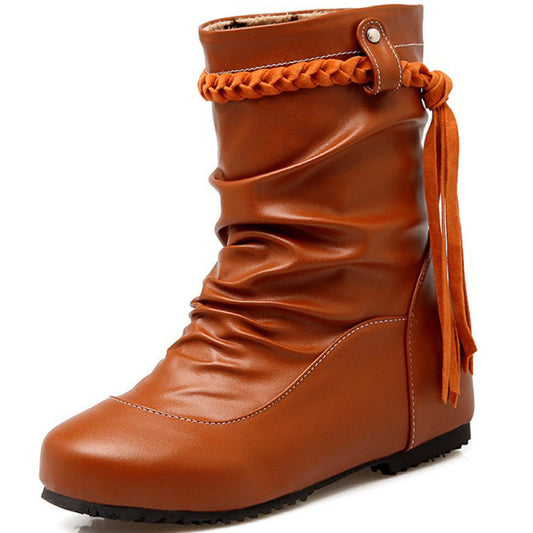 Women's Inside Height Boots - Stylish Autumn & Winter Elevation Boots