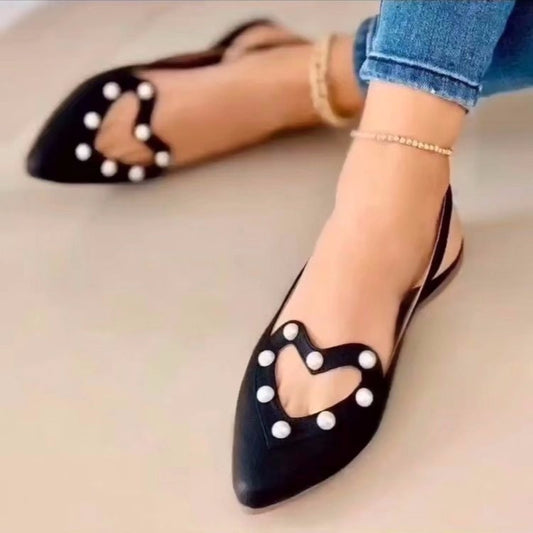Love Pearl Flats - Women's Pointed Toe Ballet Flats & Elegant Sandals